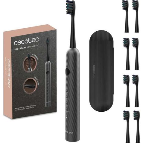 Cecotec Cepillo de Dientes Eléctrico Sónico ToothCare UltraSonic. 4 Modos, Vibraciones Alta Frecuencia hasta 40000rpm
