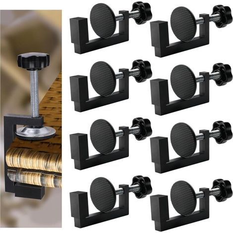 Lot de 8 pinces réglables pour meubles de jardin - Pinces pour meubles de jardin en rotin - Pinces pour meubles de canapé sectionnels pour maintenir les meubles ensemble