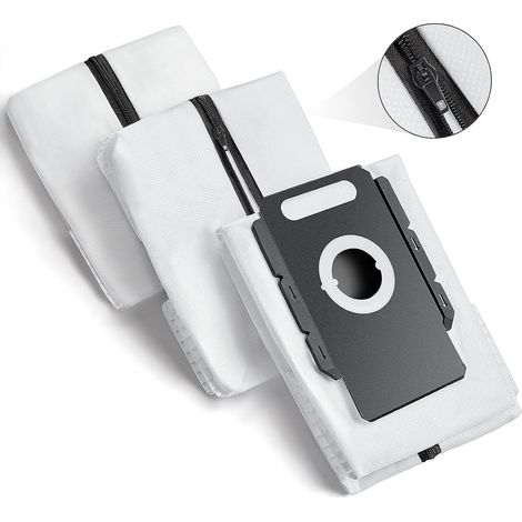 Réutilisables Sacs d'aspirateur pour iRobot i & S & J Série, Remplacement de Sacs pour Roomba i1 i1+ i3 i3+ i4 i4+ i6 i6+ i7 i7+ j7 j7+ i8 i8+ S9 S9+ (Lot de 3)