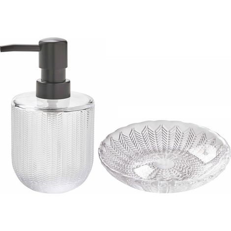 Set de salle de bain 2 pièces en verre (1/3)