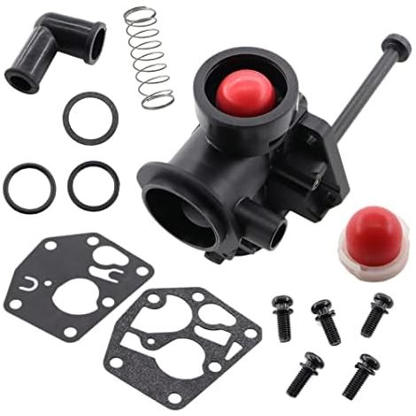 Carburateur avec pièces de montage membrane détanchéité Primer pour tondeuse Briggs & Stratton 499809 498809A 494406 96900 98900 9B900 9H99 (1/5)