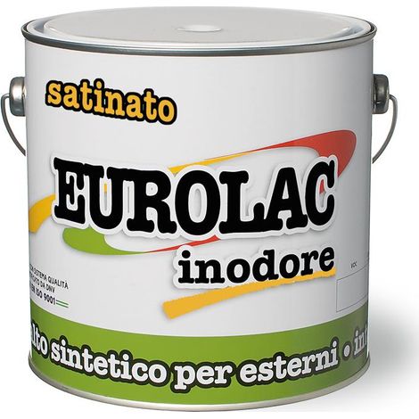 SMALTO "EUROLAC" SATINATO 2,5LT NERO
