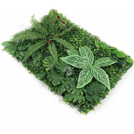 Einstellbare Künstliche Pflanze Wand 40×60cm Künstliche grüne Pflanzen Rasenwand für Hochzeit Partys Haus Wandbegrünung Gartensichtschutz am Zaun oder Balkon Nachbildung (12pcs)