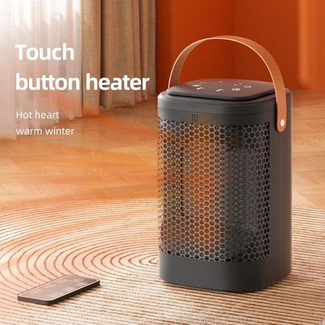Radiateur électrique tactile avec télécommande, chauffage d'appoint pour maison et bureau, écran digital, minuterie, sécurité enfant, 2000W (1/5)