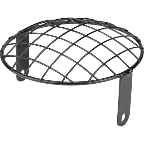 Grille de phare de moto de 20,32 cm de diamètre, grille de phare de moto universelle en diamant pour cycle automatique (noir) (1/5)