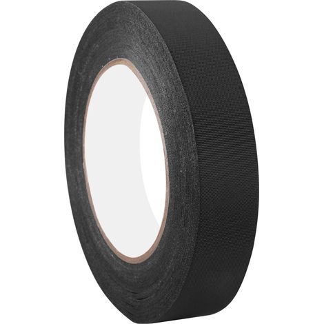 Ruban Toile Adhésif Noir, 50m x 25mm Ruban Adhésif en Tissu Mat (1/5)