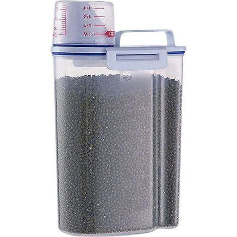 Müslibehälter mit Spender zur Reisaufbewahrung aus BPA-freiem Kunststoff + luftdichtem Design + Messbecher + Ausgießer (1/3)