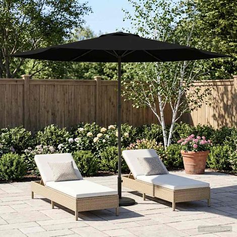 Paraguas de Jardín con Base 300 x 300 cm Poliéster Rectangular
