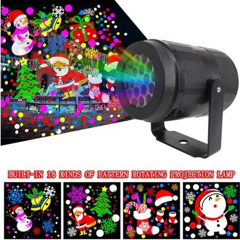 Projecteur Noël LED haute luminosité – Pelouse, chambre enfant – Déco extérieure – Fête (1/4)