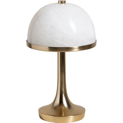 Lampe nomade aluminium Domus dorée 15x15x24cm