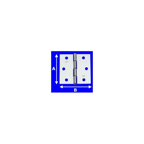 Cerniera quadra Inox 40mm. AL121IN40 Aldeghi