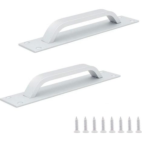 Lot de 2 Grange de Poignée de Porte, Handle de Porte de Grange,Handle de Porte Coulissante Lourde, 20cm X 4cm (1/5)