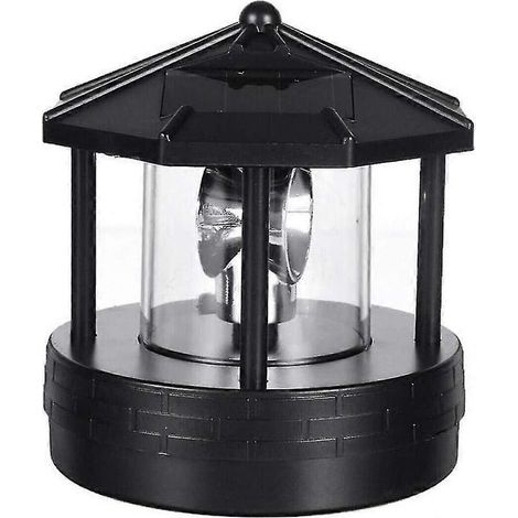 Balise solaire rotative à LED, lampe fumigène d'extérieur compatible avec terrasse, cour et aménagement paysager (1/5)