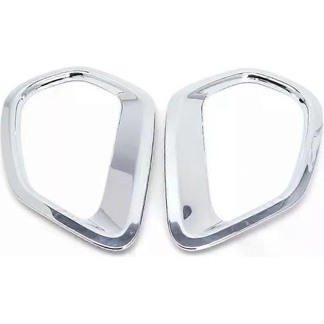 2 pièces de cache chromé pour feux antibrouillard arrière de voiture pour Mitsubishi Outlander 20 D7YA (1/4)