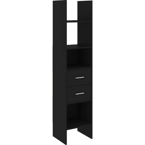 Maison Exclusive - Estantería de madera contrachapada negro 40x35 (1/5)