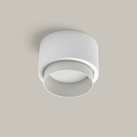 TECNICO Lampada Da Soffitto Syme Tonda 1 Luce Bianco