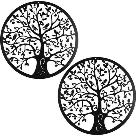 Decorazione murale Albero della Vita, in ferro di alta qualità, per uso interno ed esterno. (1/5)