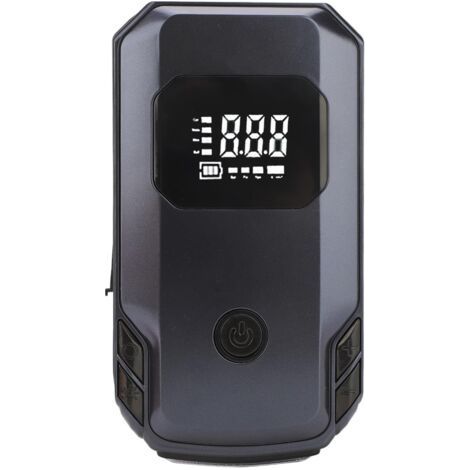 Démarreur de Batterie de Voiture Portable 12 V, Centrale d'alimentation de Secours 150 PSI, Banque de Chargeur ABS 2000 MAh, Pack avec Alimentation de Démarrage, Couleur Noire (1/5)