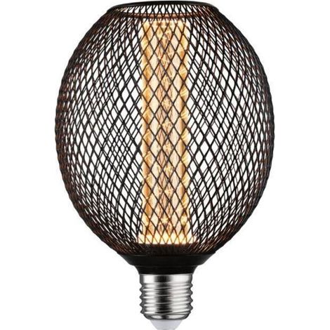 29087 METALLIC GLOW EDITION STANDARD 230V LED GLOBE E27 SPIRAL 4,2W 200LM 110MM NOIR MÉTAL 1800K PL29087 (1/4)