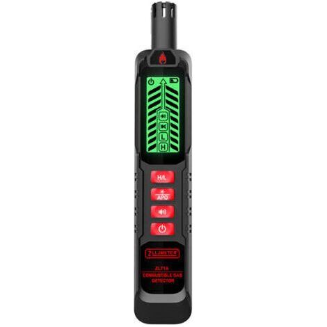 Détecteur portable fuites gaz combustibles, testeur fuites gaz naturel, analyseur concentration gaz portable, testeur gaz avec alarme sonore et lumineuse,de dyk.-Chrom (1/5)