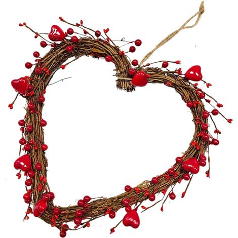 Couronne de la Saint - Valentin - Guirlande Artificielle - Décorations de (1/5)