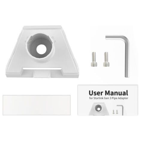 Adaptateur de tuyau compatible Gen 3, adaptateur de montage de tuyau sur le toit pour différentes tailles de mât, pièces de montage de tuyau sur le toit Gen 3 (1/4)