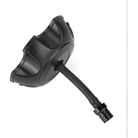 Réservoir d'essence en plastique universel pour moto cross et quad, avec bouchon de ventilation et tuyau d'évent, noir (1/3)