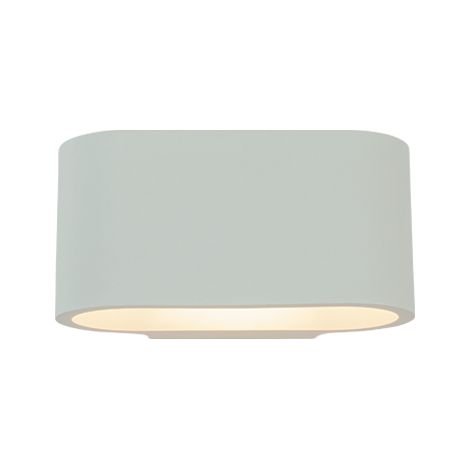 Applique Murale Intérieure pour Ampoule LED G9 Direct/Indirect Blanc Plâtre ZAMBELIS 25382