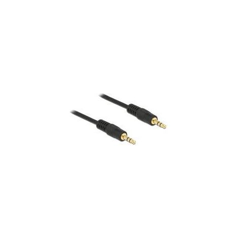 Câble audio - DELOCK - stereo mini jack (M) vers stereo mini jack (M) - 3 m - Noir - Connecteurs mini-jack