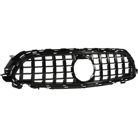Calandre Style Panamericana avec Emplacements Caméra, Remplacement pour Mercedes Classe E W213 C238 S213 Facelift 2021+, Noir Brillant, Grille Avant Premium (1/5)