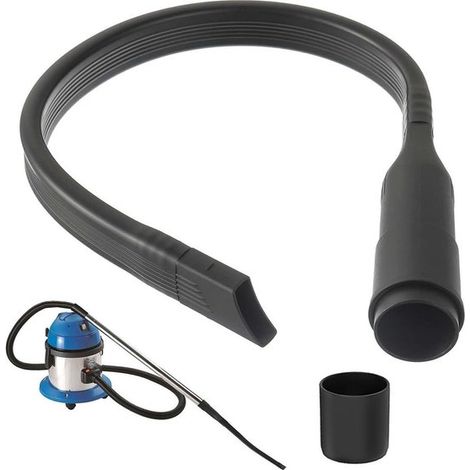 Embout plat flexible pour aspirateurs, 62 cm de long, extension plate pour aspirateurs avec un raccord de 32 mm et 35 mm. (1/5)