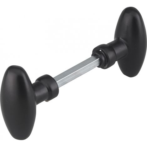 Thirard – Bouton double ovoide carré 7x90mm – Alliage acier – Réglage par vis pointeau – Pour porte jusqu'à 43mm d'épaisseur (1/5)
