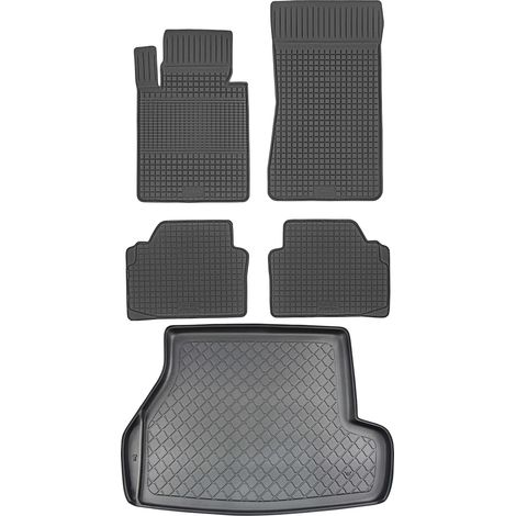 Juego de alfombrillas de goma para coche y maletero para BMW Serie 3 E46 Estate (1998-08.2005). (1/5)