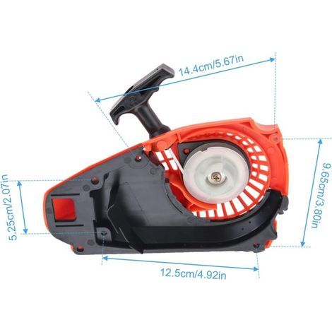 Aiperq – Aiguille lanceur pour tronçonneuse élagueuse 25 cm3 – Démarrage rapide – Compatible avec moteurs thermiques – Pour coupe précise (1/4)