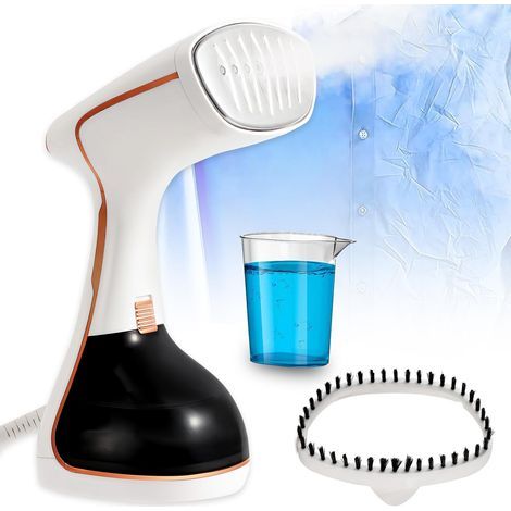 Défroisseur Vapeur, 1800W Fer à Repasser Portable avec Réservoir d'eau de 320ml, 2 in 1 Defroisseur Vapeur Vertical Humide et Sèche, avec Panneau de contrôle d'affichage, pour Maison, Bureau (1/5)