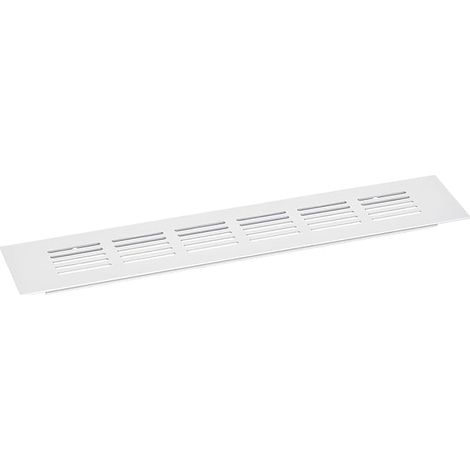 1 Piece 250 x 50mm Air Vent Cover Grille - Aluminum Alloy Air Return Grille, Rectangular Louver Vent Grille (Silver) (1/5)