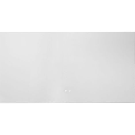 Specchio da parete rettangolare 140x75 cm per bagno con luce LED e antiappannamento Riben SKLUM            