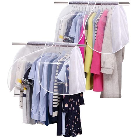 Housse de protection pour vêtements avec poignée, pour la protection des placards et au quotidien, pour un rangement pratique à la maison.-AquaForge (1/5)