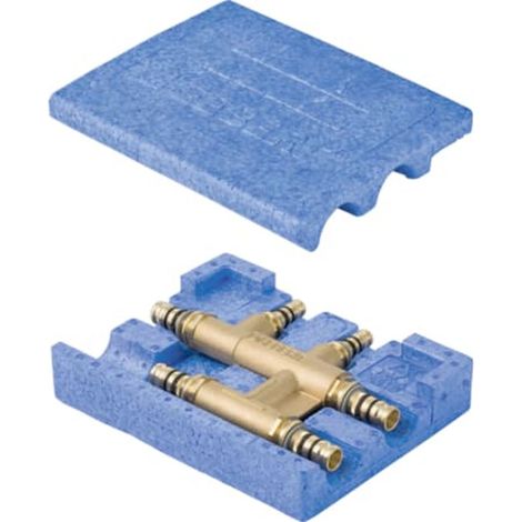 Geberit Mepla Raccordo a T passante con scatola d'isolamento, DN 20 / 12 / 20, dø 26 mm, 613.314.00.5