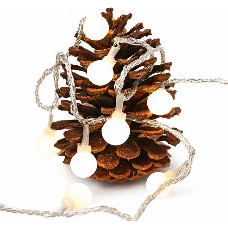 Guirlande LED Multicolore à Boules, 100 LED, 8 Modes, à Piles et Étanche pour Tente et Décoration de Chambre (1/5)