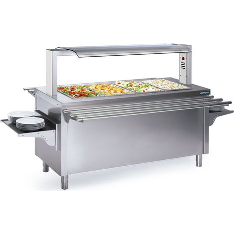 Îlot Central en Inox avec Cuve Réfrigérée - Capacité GN de 4 à 6 - Distform