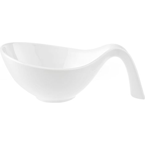 Petit pot à sauce/Saucière, 600 ml, Pour salades/soupes/sauces, Porcelaine, Convient pour le lave-vaisselle, Blanc (1/5)