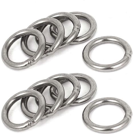 Edelstahlband 20 mm x 3 mm mit angeschweißten O-Ringen (10 Stück) (1/3)