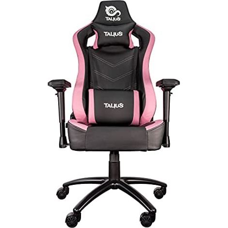 TALIUS silla Vulture gaming negra/rosa butterfly, base nylon, ruedas nylon (1/5)