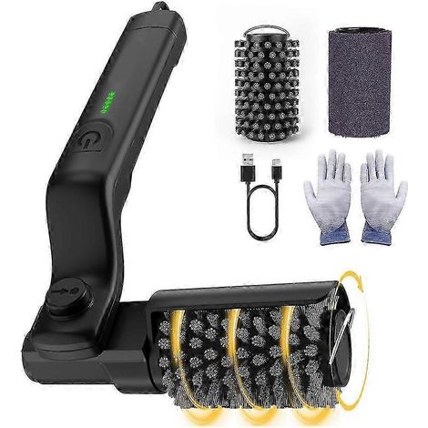 Brosse rotative électrique pour barbecue extérieur, 3 vitesses, en acier inoxydable, autonomie de 90 minutes. (1/5)