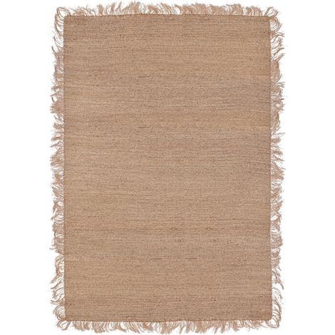 Tapis rectangulaire naturel en jonc de mer 200x290 - KOMBU (1/4)