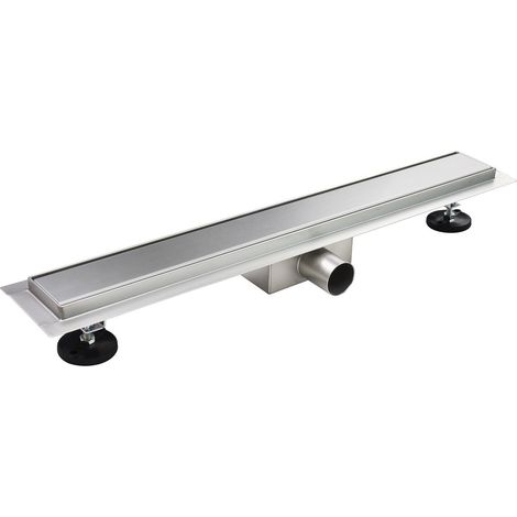 DALA Caniveau de douche Italienne inox L.60 cm avec siphon anti-odeurs + filtre, drainage performant (1/5)