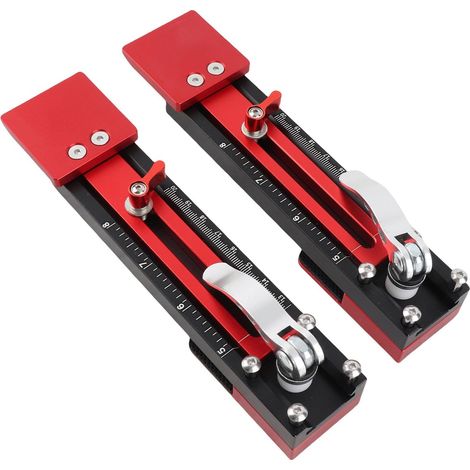 Outils de Pose de Bardage, 2 Pièces Jauge en Alliage d'Aluminium Kit de Fixation avec Jauge de Mesure, pour 10-15mm Fibro Ciment Panneaux (1/5)