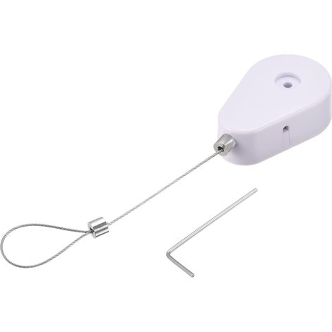 2 Stk Einziehbares Kabelschloss Selbstklebend Ferngesteuertem Sicherheitsschloss Hardware Seil 600g (1/5)