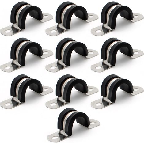 Attache pour tuyau en caoutchouc en forme de U pour fixer les câbles et les tubes structure stable